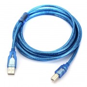 Кабель USB 2.0 для принтера 1.5M синий