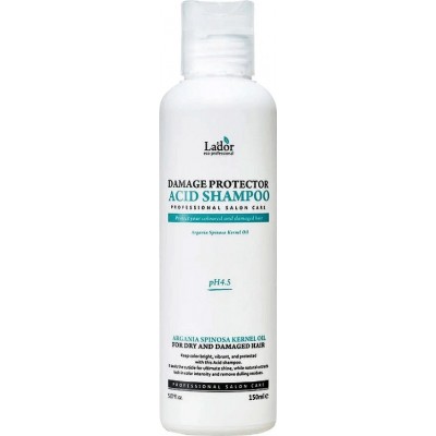 LADOR Шампунь для Волос Бесщелочной с коллагеном и аргановым маслом Damage Protector Acid Shampoo PH 4.5 150 мл LADOR Шампунь для Волос Бесщелочной с коллагеном и аргановым маслом Damage Protector Acid Shampoo PH 4.5 150 мл