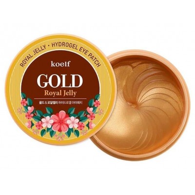 Petitfee Гидрогелевые патчи с золотом и маточным молочком Koelf Gold & Royal Jelly Eye Patch, 60 шт Petitfee Гидрогелевые патчи с золотом и маточным молочком Koelf Gold & Royal Jelly Eye Patch, 60 шт