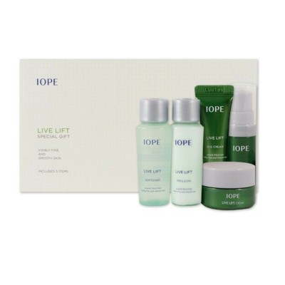 IOPE Набор антивозрастных миниатюр с агавой Live Lift special gift 5 Items IOPE Набор антивозрастных миниатюр с агавой Live Lift special gift 5 Items