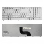 Клавиатура для ноутбука Packard Bell TM86, TX86, NEW90, PEW91 Series. Плоский Enter. Белая, без рамки. PN: MP-09B23SU-6981.
