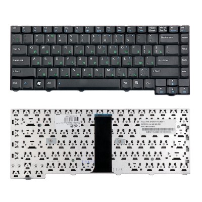 Клавиатура для ноутбука Asus F2, F3, Z53S Series. (28pin). Плоский Enter. Черная, без рамки. PN: K012462A1 Клавиатура для ноутбука Asus F2, F3, Z53S Series. (28pin). Плоский Enter. Черная, без рамки. PN: K012462A1