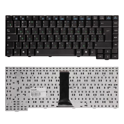 Клавиатура для ноутбука Asus F3, PRO31, X52 Series. (24pin). Г-образный Enter. Черная без рамки. PN: 04GNI11KRU40. Клавиатура для ноутбука Asus F3, PRO31, X52 Series. (24pin). Г-образный Enter. Черная без рамки. PN: 04GNI11KRU40.