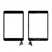 Сенсорное стекло, тачскрин Apple iPad Mini Retina с чипом и кнопкой Home. Черный