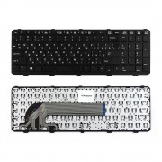 Клавиатура для ноутбука HP Probook 450 G1, 455 G1, 470 G1 Series. Плоский Enter. Черная, с черной рамкой. PN: SG-59300-XAA.