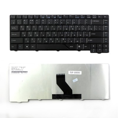 Клавиатура для ноутбука Acer Aspire 4710, 4720, 4220, 4230, 4310, 4520, 4710, 4900 Series. Плоский Enter. Черная, без рамки. PN: V072146AS1 Клавиатура для ноутбука Acer Aspire 4710, 4720, 4220, 4230, 4310, 4520, 4710, 4900 Series. Плоский Enter. Черная, без рамки. PN: V072146AS1