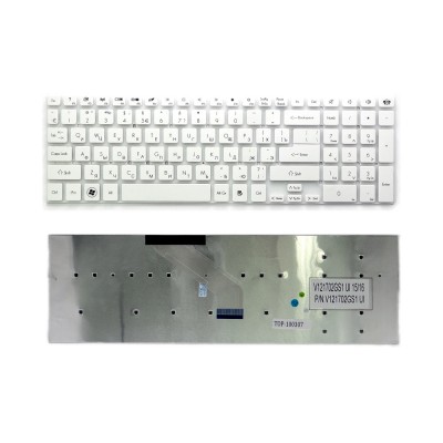 Клавиатура для ноутбука Acer Aspire V3, V3-551, V3-771, 5830T, 5755G Series. Г-образный Enter. Белая, без рамки. PN: MP-10K33SU-698. Клавиатура для ноутбука Acer Aspire V3, V3-551, V3-771, 5830T, 5755G Series. Г-образный Enter. Белая, без рамки. PN: MP-10K33SU-698.