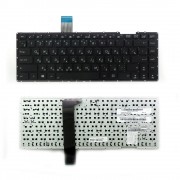 Клавиатура для ноутбука Asus X401, X401A, X401U Series. Плоский Enter. Черная, без рамки. PN: AEXJ1U00010.