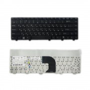 Клавиатура для ноутбука Dell Vostro 3300, 3400, 3500 Series. Плоский Enter. Черная, без рамки. PN: NSK-DH30R.