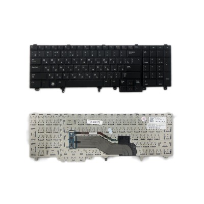 Клавиатура для ноутбука Dell Latitude E6520 E6530 E6540 Series. Плоский Enter. Черная, без рамки. PN: NSK-DWAUF. Клавиатура для ноутбука Dell Latitude E6520 E6530 E6540 Series. Плоский Enter. Черная, без рамки. PN: NSK-DWAUF.
