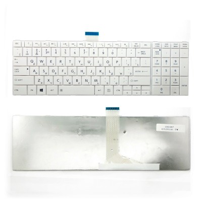 Клавиатура для ноутбука Toshiba C50, L50, C850, P870 Series. Плоский Enter. Белая, без рамки. PN: MP-11B96SU-528, NSK-TT0SU 0R. Клавиатура для ноутбука Toshiba C50, L50, C850, P870 Series. Плоский Enter. Белая, без рамки. PN: MP-11B96SU-528, NSK-TT0SU 0R.