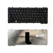 Клавиатура для ноутбука Toshiba Satellite A600, U400, M900 Series. Г-образный Enter. Черная, без рамки. PN: V101462AK1.