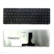 Клавиатура для ноутбука Asus K84, N43, P43E Series. Плоский Enter. Черная, без рамки. PN: 9Z.N6USU.00R.