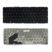 Клавиатура для ноутбука HP Pavilion 14-b Series. Плоский Enter. Черная, без рамки. PN: AEU33U00110.