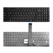 Клавиатура для ноутбука Asus Vivobook V551, S551, K551 Series. Плоский Enter. Черная, без рамки. PN: 9Z.NANSQ.00R.