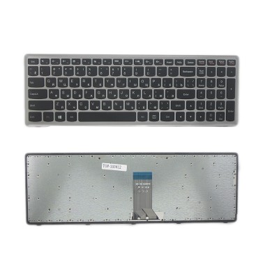 Клавиатура для ноутбука Lenovo IdeaPad U510, Z710 Series. Плоский Enter. Черная. С серебристой рамкой. PN: 25-205530. Клавиатура для ноутбука Lenovo IdeaPad U510, Z710 Series. Плоский Enter. Черная. С серебристой рамкой. PN: 25-205530.