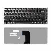 Клавиатура для ноутбука Lenovo IdeaPad U450, U450A, U450P Series. Плоский Enter. Черная, без рамки. PN: MP-08G73SU-6984.