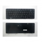 Клавиатура для ноутбука HP Compaq 510, 520, 530 Series. Плоский Enter. Черная, без рамки. PN: K061102E1.