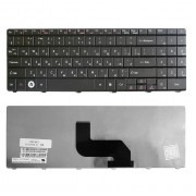 Клавиатура для ноутбука Packard Bell EasyNote DT85, MT85, ST85, ST86, TN65 Series. Плоский Enter. Черная, без рамки. PN: MP-07F33SU-4424H.