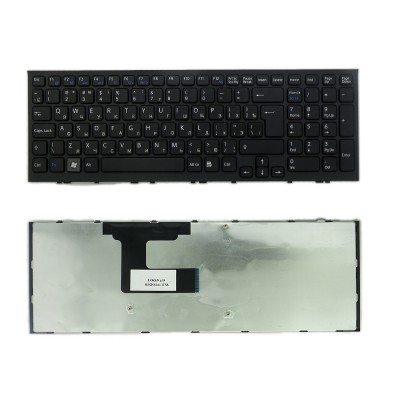 Клавиатура для ноутбука Sony Vaio VPC-EL Series. Г-образный Enter. Черная, с черной рамкой. PN: 148969261. Клавиатура для ноутбука Sony Vaio VPC-EL Series. Г-образный Enter. Черная, с черной рамкой. PN: 148969261.