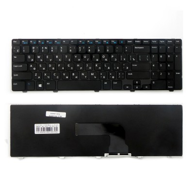 Клавиатура для ноутбука Dell Inspiron 15, 3521, 3537, 15R, 5537, 3540, 5521 Series. Плоский Enter. Черная, с черной рамкой. PN: NSK-LA00R. Клавиатура для ноутбука Dell Inspiron 15, 3521, 3537, 15R, 5537, 3540, 5521 Series. Плоский Enter. Черная, с черной рамкой. PN: NSK-LA00R.