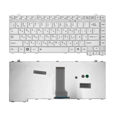 Клавиатура для ноутбука Toshiba A200, A300, M300 Series. Плоский Enter. Белая, без рамки. PN: NSK-TAJ01. Клавиатура для ноутбука Toshiba A200, A300, M300 Series. Плоский Enter. Белая, без рамки. PN: NSK-TAJ01.