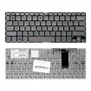 Клавиатура для ноутбука Asus UX31A, UX32, U38D Series. Плоский Enter. Серебристая, без рамки. PN: PK130SQ415S.