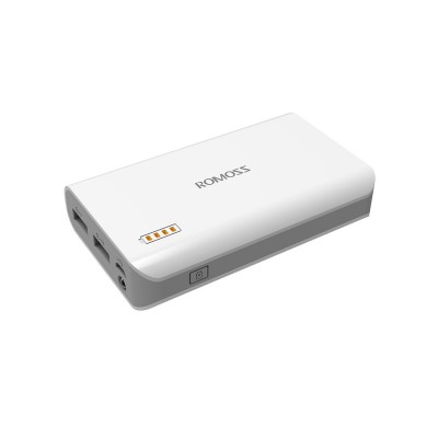 Универсальный внешний аккумулятор ROMOSS Solo 3 6000mAh (22Wh) USB 5V 2.1А Белый Универсальный внешний аккумулятор ROMOSS Solo 3 6000mAh (22Wh) USB 5V 2.1А Белый