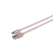 Кабель Lightning MFi для поключения к USB Apple iPhone X, iPhone 8 Plus, iPhone 7 Plus, iPhone 6 Plus, iPad. Замена: MD818ZM/A, MD819ZM/A. Розовый.