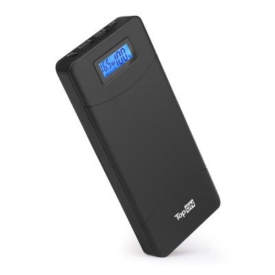 Внешний аккумулятор TopON TOP-T72 18000mAh (66.6Wh) QC 2.0, 2 USB для ноутбука, планшета, смартфона и аккумулятора авто. Черный Внешний аккумулятор TopON TOP-T72 18000mAh (66.6Wh) QC 2.0, 2 USB для ноутбука, планшета, смартфона и аккумулятора авто. Черный