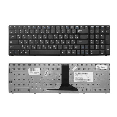 Клавиатура для ноутбука Acer eMashines G520, G720, G620 Series. Плоский Enter. Черная, без рамки. PN: AEZY5E00210. Клавиатура для ноутбука Acer eMashines G520, G720, G620 Series. Плоский Enter. Черная, без рамки. PN: AEZY5E00210.