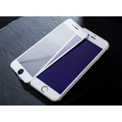 Защитное 3D стекло на экран для Apple iPhone 6 Plus с антибликовым и олеофобным покрытием Цвет белый Защитное 3D стекло на экран для Apple iPhone 6 Plus с антибликовым и олеофобным покрытием Цвет белый