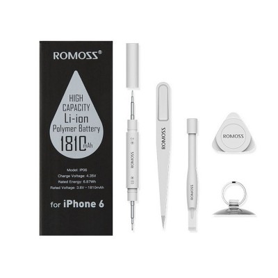 Аккумулятор для Apple iPhone 6 на 1810mAh 3.8V (6.87Wh) с увеличенным сроком службы. Комплект инструментов и инструкция по замене в наборе. Аккумулятор для Apple iPhone 6 на 1810mAh 3.8V (6.87Wh) с увеличенным сроком службы. Комплект инструментов и инструкция по замене в наборе.