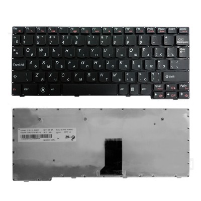 Клавиатура для ноутбука Lenovo IdeaPad S100, S110, S10-3, S10-3S Series. Плоский Enter. Черная, без рамки. PN: 25-010089. Клавиатура для ноутбука Lenovo IdeaPad S100, S110, S10-3, S10-3S Series. Плоский Enter. Черная, без рамки. PN: 25-010089.