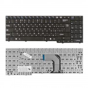 Клавиатура для ноутбука DNS ECS MB50, MB50II Series. Г-образный Enter. Черная, без рамки. PN: 82B382-FM2028.