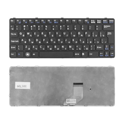 Клавиатура для ноутбука Sony Vaio E11, SVE11, SVE111 Series. Г-образный Enter. Черная, с черной рамкой. PN: 149036311. Клавиатура для ноутбука Sony Vaio E11, SVE11, SVE111 Series. Г-образный Enter. Черная, с черной рамкой. PN: 149036311.