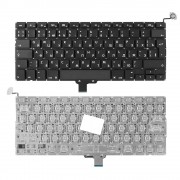 Клавиатура для ноутбука Apple Macbook Air A1304, A1237 Series. Г-образный Enter. Черная, без рамки. PN: A1304, A1237.