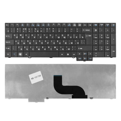 Клавиатура для ноутбука Acer TravelMate 5760, 7750, 6595TG Series. Г-образный Enter. Черная, без рамки. PN: 9Z.N6SSQ.00R. Клавиатура для ноутбука Acer TravelMate 5760, 7750, 6595TG Series. Г-образный Enter. Черная, без рамки. PN: 9Z.N6SSQ.00R.