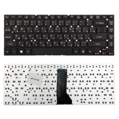 Клавиатура для ноутбука Acer Aspire 3830, 4830T, 4830TG, 4755, 4755G, ES1-421 Series. Плоский Enter. Черная, без рамки. PN: KBI140A292. Клавиатура для ноутбука Acer Aspire 3830, 4830T, 4830TG, 4755, 4755G, ES1-421 Series. Плоский Enter. Черная, без рамки. PN: KBI140A292.