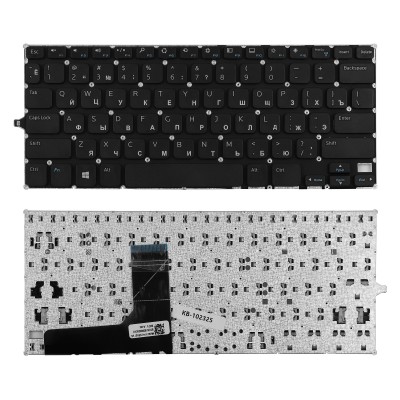 Клавиатура для ноутбука Dell Inspiron 11 3147, 3148 Series. Плоский Enter. Черная, без рамки. PN: V144725AS1 Клавиатура для ноутбука Dell Inspiron 11 3147, 3148 Series. Плоский Enter. Черная, без рамки. PN: V144725AS1