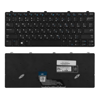Клавиатура для ноутбука Dell Inspiron 11-3180, 3189 Series. Плоский Enter. Черная, с рамкой. PN: 5XVF4, HNXPM, PK131X23A00 Клавиатура для ноутбука Dell Inspiron 11-3180, 3189 Series. Плоский Enter. Черная, с рамкой. PN: 5XVF4, HNXPM, PK131X23A00
