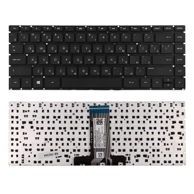 Клавиатура для ноутбука HP 14-BS, 14-BR, 14-BF, 14-BK Series. Плоский Enter. Черная, без рамки. PN: 2B-097PR0004 Клавиатура для ноутбука HP 14-BS, 14-BR, 14-BF, 14-BK Series. Плоский Enter. Черная, без рамки. PN: 2B-097PR0004