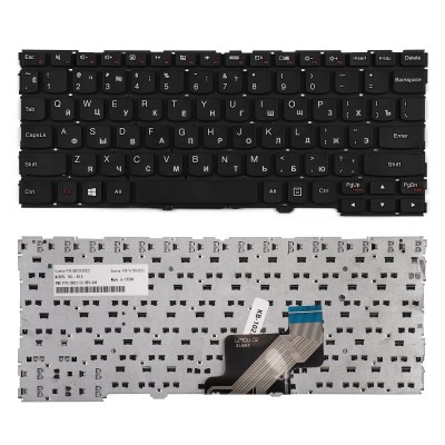 Клавиатура для ноутбука Lenovo IdeaPad 300-11IBR, 300-11IBY, 700-11ISK Series. Плоский Enter. Черная, без рамки. PN: SN20L34464. Клавиатура для ноутбука Lenovo IdeaPad 300-11IBR, 300-11IBY, 700-11ISK Series. Плоский Enter. Черная, без рамки. PN: SN20L34464.
