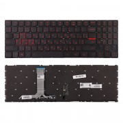Клавиатура для ноутбука Lenovo IdeaPad Y520-15IKBN, Y520, Y520-15IKB Series. Плоский Enter. Черная, без рамки. С подсветкой. PN: 9Z.NDKPN.10R.