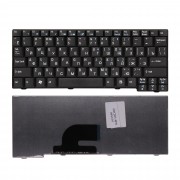 Клавиатура для ноутбука Acer Aspire One 531, A110, A150, D150, ZG5 Series. Плоский Enter. Черная без рамки. PN: 9J.N9482.00R.
