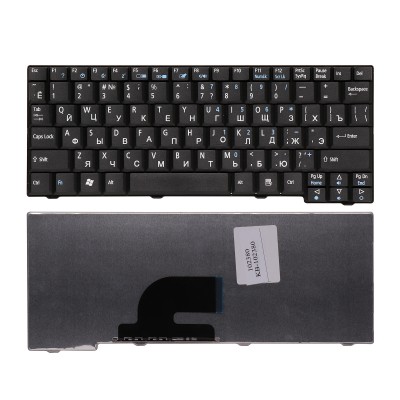 Клавиатура для ноутбука Acer Aspire One 531, A110, A150, D150, ZG5 Series. Плоский Enter. Черная без рамки. PN: 9J.N9482.00R. Клавиатура для ноутбука Acer Aspire One 531, A110, A150, D150, ZG5 Series. Плоский Enter. Черная без рамки. PN: 9J.N9482.00R.