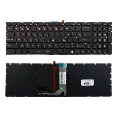 Клавиатура для ноутбука MSI GE62, GE72, GS60, GS70, GT72 Series. Плоский enter. Черная, без рамки. С подсветкой. PN: V143422GK1. Клавиатура для ноутбука MSI GE62, GE72, GS60, GS70, GT72 Series. Плоский enter. Черная, без рамки. С подсветкой. PN: V143422GK1.