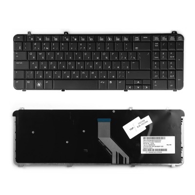 Клавиатура для ноутбука HP Pavilion DV6-1000, DV6-2000 Series. Г-образный Enter. Черная, без рамки. PN: MP-08A96D0-92 Клавиатура для ноутбука HP Pavilion DV6-1000, DV6-2000 Series. Г-образный Enter. Черная, без рамки. PN: MP-08A96D0-92