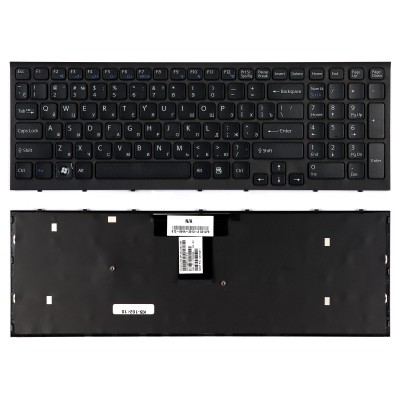 Клавиатура для ноутбука Sony VPC-EB Series. Плоский Enter. Черная, с рамкой. PN: 148792871. Клавиатура для ноутбука Sony VPC-EB Series. Плоский Enter. Черная, с рамкой. PN: 148792871.