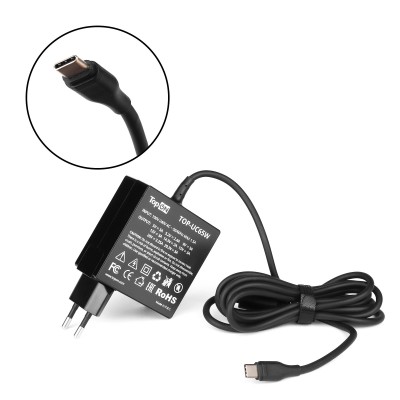 Блок питания TopON 65W кабель Type-C, Power Delivery, Quick Charge 3.0 в розетку, белый TOP-UC65 Блок питания TopON 65W кабель Type-C, Power Delivery, Quick Charge 3.0 в розетку, белый TOP-UC65